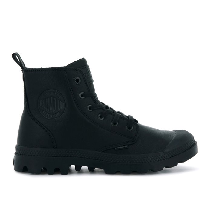 Bottes Palladium Pampa Zip Leather ESS Femme Noir | FR XTN320M